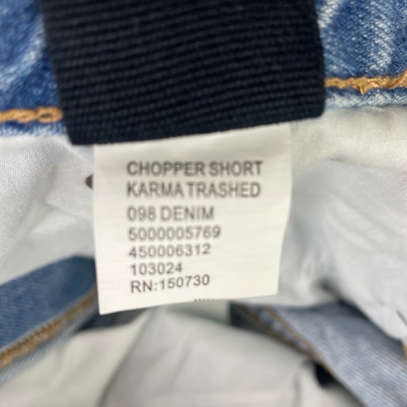 Ksubi Men's Chopper Karma Trashed Denim Shorts Sz34 - Picture 7 of 9